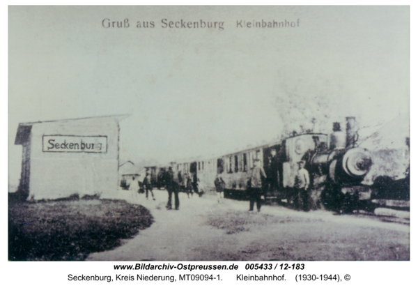 Seckenburg, Kleinbahnhof