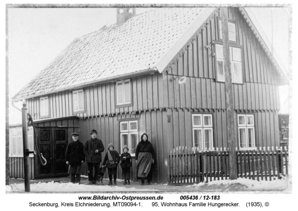 Seckenburg, 95, Wohnhaus Familie Hungerecker