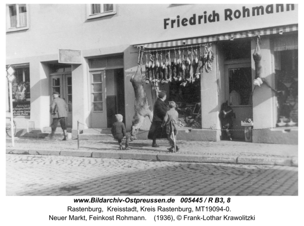 Rastenburg, Neuer Markt, Feinkost Rohmann