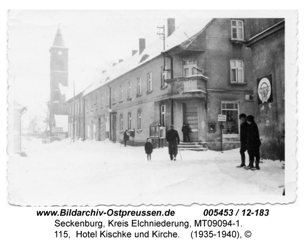 Seckenburg, 115, Hotel Kischke und Kirche