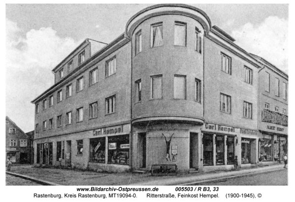 Rastenburg, Ritterstraße 9, Feinkost Hempel