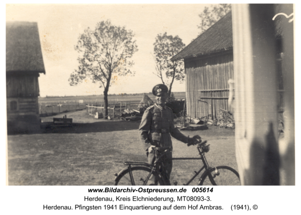 Herdenau. Pfingsten 1941 Einquartierung auf dem Hof Ambras