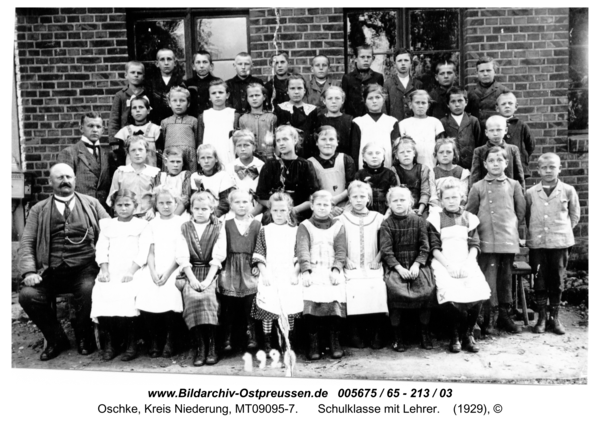 Wildwiese / Oschke, Schulklasse mit Lehrer