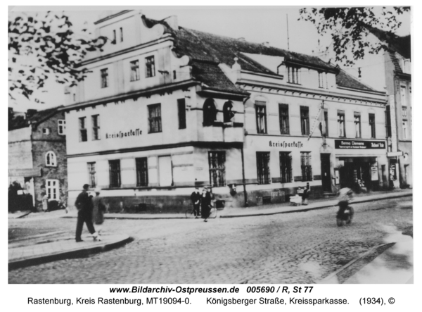 Rastenburg, Königsberger Straße, Kreissparkasse