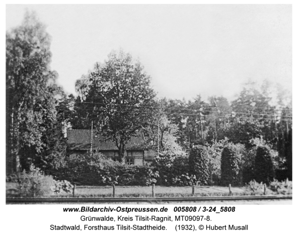 Tilsit, Stadtwald, Forsthaus Tilsit-Stadtheide