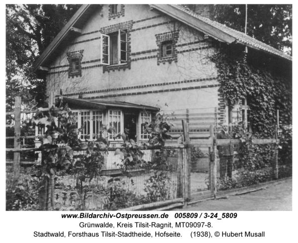 Tilsit, Stadtwald, Forsthaus Tilsit-Stadtheide, Hofseite
