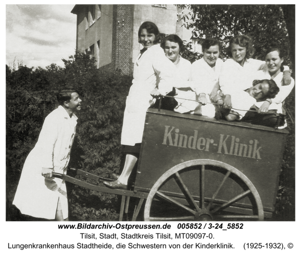 Tilsit, Lungenkrankenhaus Stadtheide, die Schwestern von der Kinderklinik