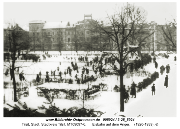 Tilsit, Eisbahn auf dem Anger