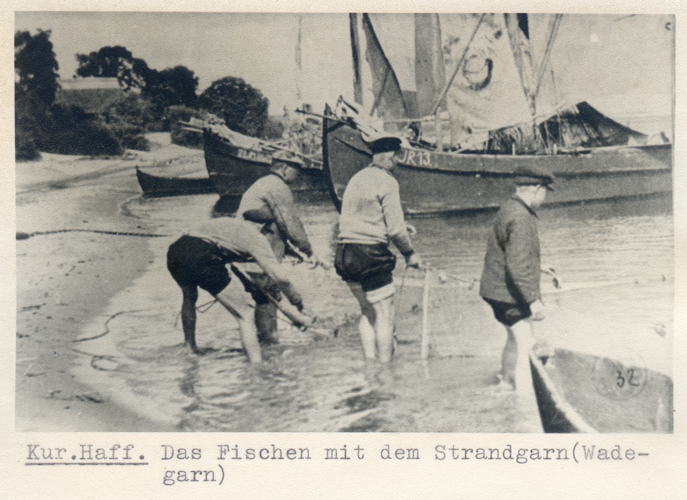 Kurisches Haff, Das Fischen mit dem Strandgarn (Wadegarn)