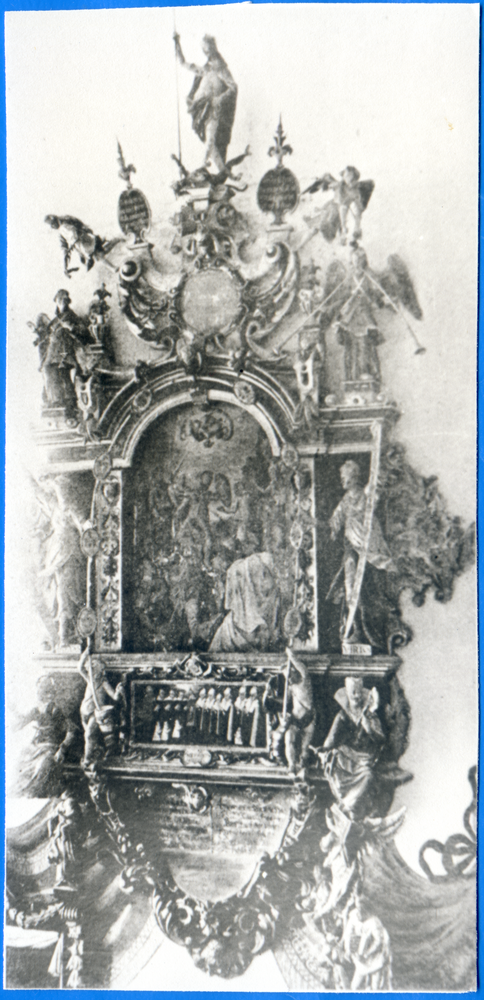 Groß Peisten, Gut, Kirche, Epitaph des Albert v. Kreytzen und Frau von 1612