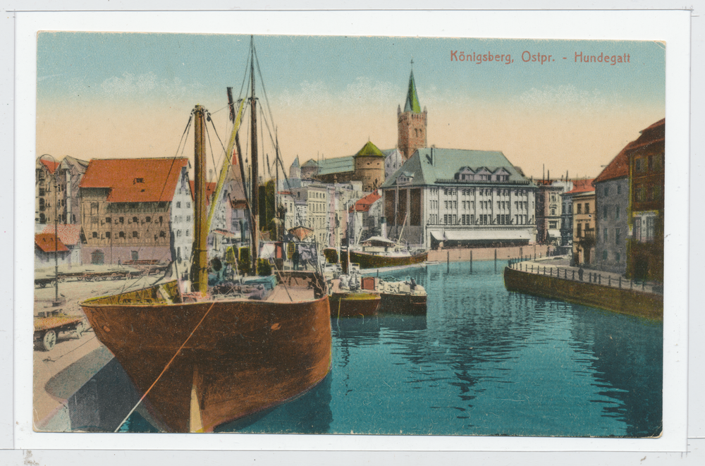 Königsberg, Hundegatt, Blick zum Schloss