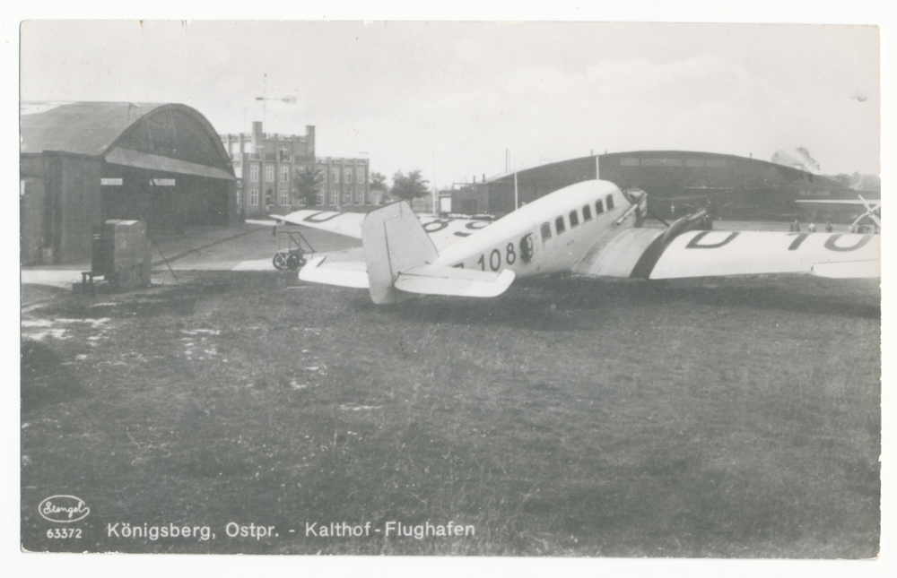 Königsberg (Pr.), Kalthof, Flughafen Devau, Junkers G24 auf dem Flugfeld