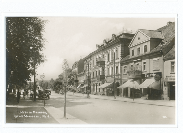 Lötzen, Lyckerstasse und Markt