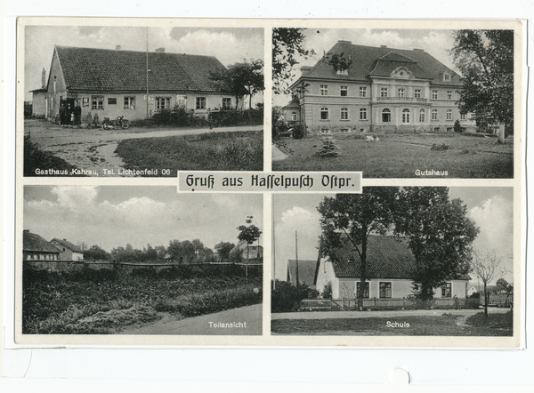 Hasselpusch, Gasthaus, Gutshaus, Teilansicht, Schule