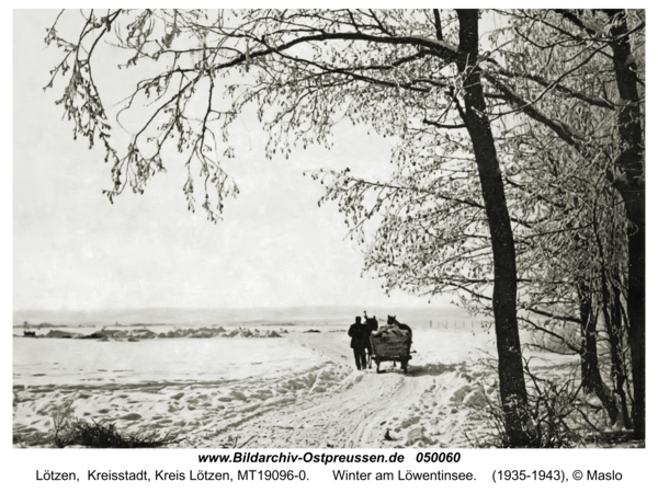 Lötzen, Winter am Löwentinsee