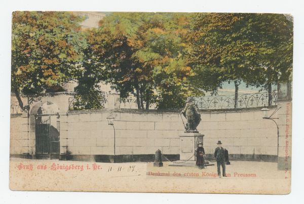 Königsberg (Pr.), Schlossplatz, Denkmal König Friedrich I.