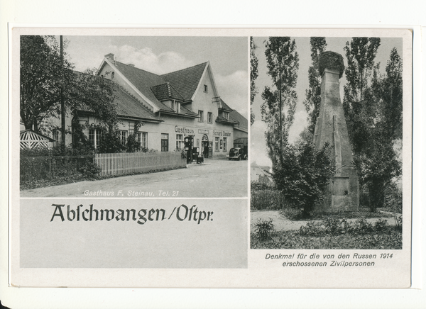 Abschwangen, Gasthaus, Denkmal