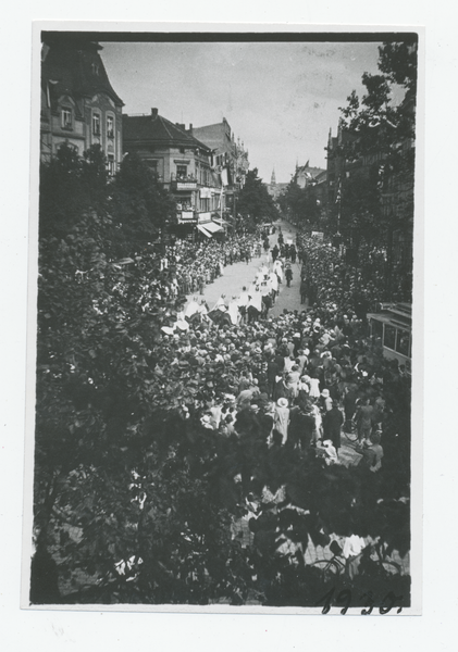 Tilsit, Heimatfest 22.-24.08.1930, Festumzug in der Hohen Straße