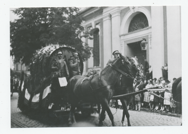 Tilsit, Heimatfest 22.-24.08.1930, Brauereiwagen der TAB im Festumzug