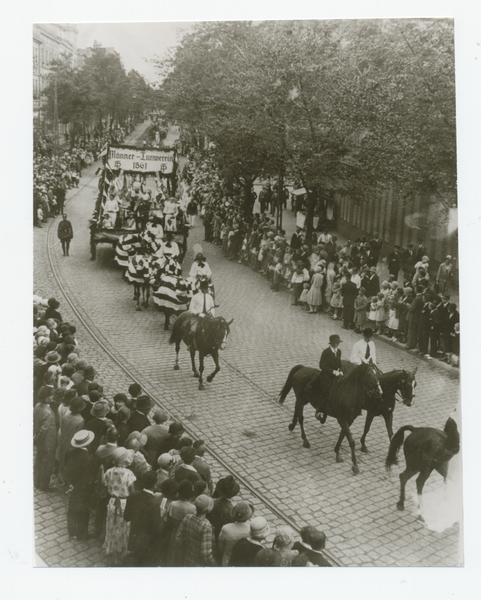 Tilsit, Heimatfest 22.-24.08.1930, Prunkwagen des Männer-Turnvereins im Festumzug