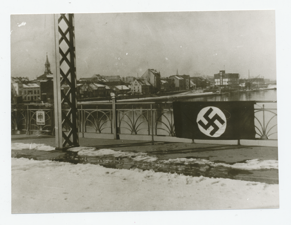 Tilsit, Luisen-Brücke, Wiederanschluss des Memelgebietes am 22.03.1939