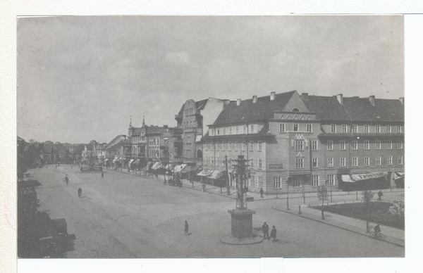 Lyck, Markt mit Städtische Sparkasse