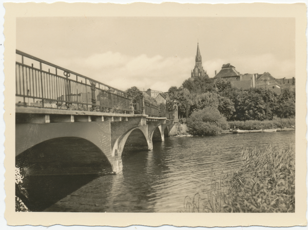 Lyck, Die Schloßinsel-Brücke (Suermondt-Bruecke)
