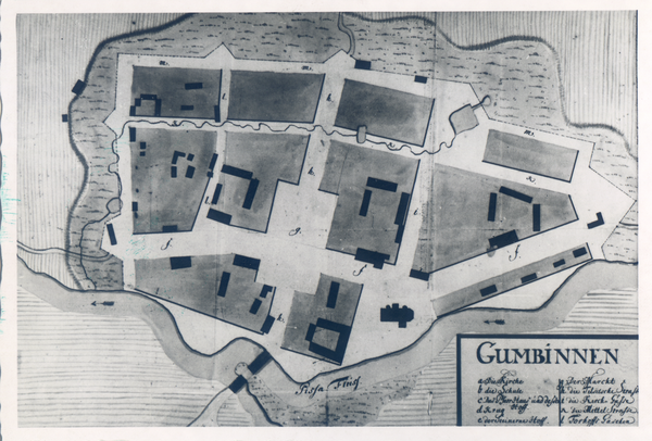 Gumbinnen, Bebauungsplan von 1727