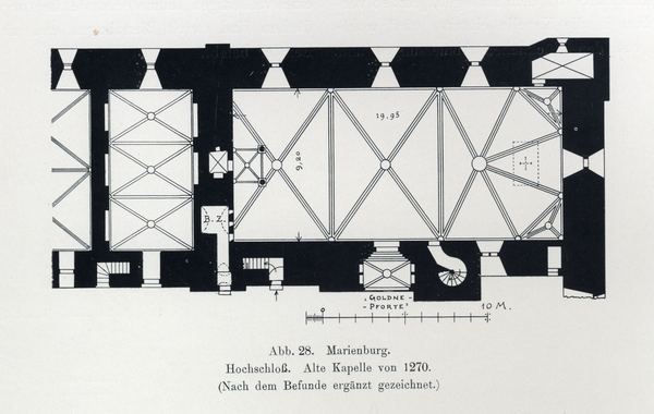 Marienburg, Hochschloss, Alte Kapelle von 1270