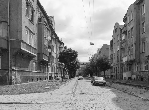 Insterburg, Schlentherstraße, Blickrichtung Luisenstraße im Jahre 2013