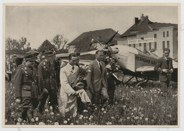 Königsberg, Devau, Flughafen, Ankunft von Minister Goebbels