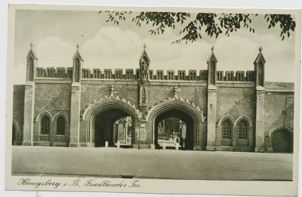 Königsberg, Friedländer Tor, Stadtseite