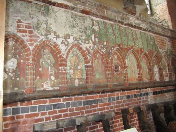 Marienburg (Malbork), Fresken in der Schloßkirche