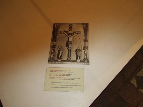 Marienburg (Malbork), Austellung im Kl. Remter, Christusfigur einst