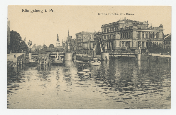 Königsberg (Pr.), Grüne Brücke und Börse