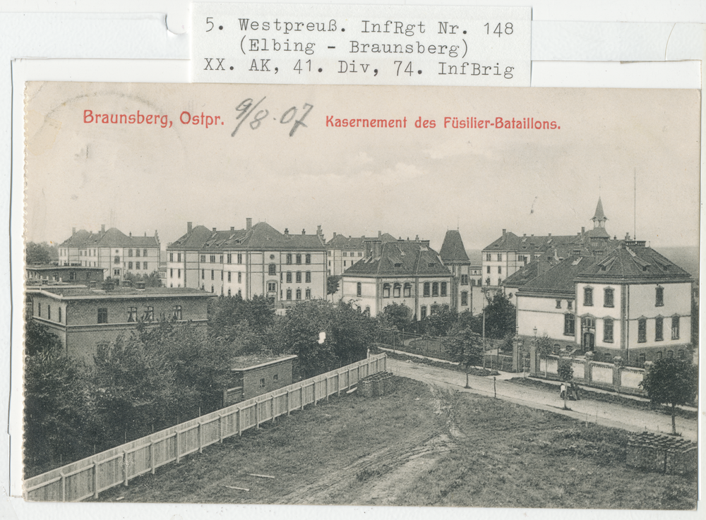 Braunsberg, Kaserne des Füsilier-Batallions