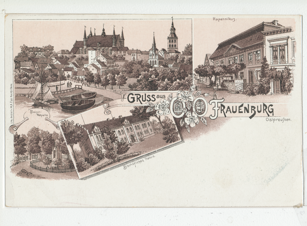 Frauenburg, Lithographie, 4 Motive