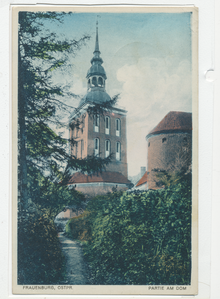 Frauenburg, Partie am Dom mit Glockenturm