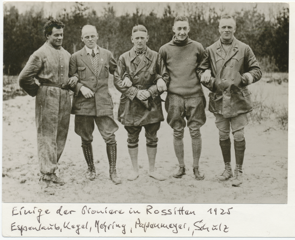 Rossitten Kr. Samland, Segelfliegerschule, Einige der Pioniere des Segelflugs in Rossitten