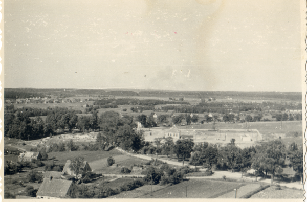 Goldap, Umgebaute Molkerei (Luftbild)