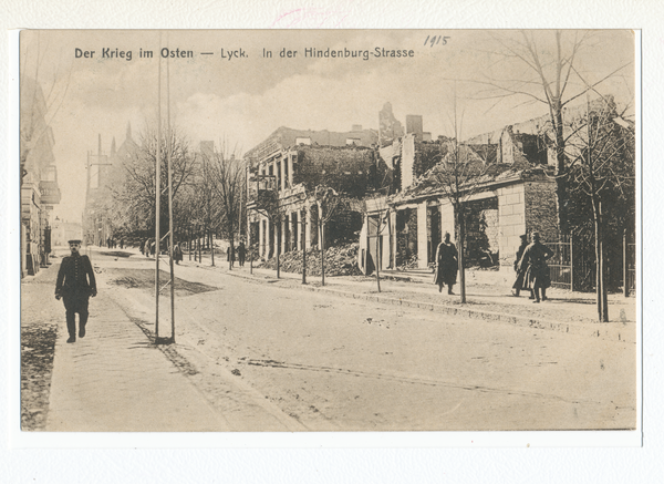 Lyck, Der Krieg im Osten, Hindenburgstraße