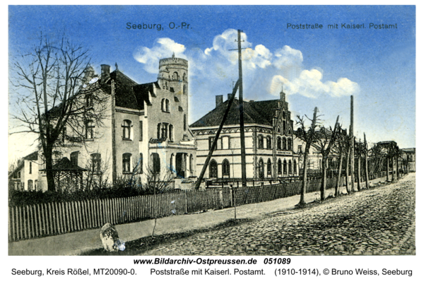 Seeburg, Poststraße mit Kaiserl. Postamt