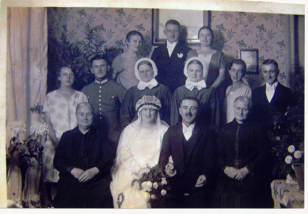 Tilsit, Hochzeit Richard und Frieda Siemoneit geb. Leppert