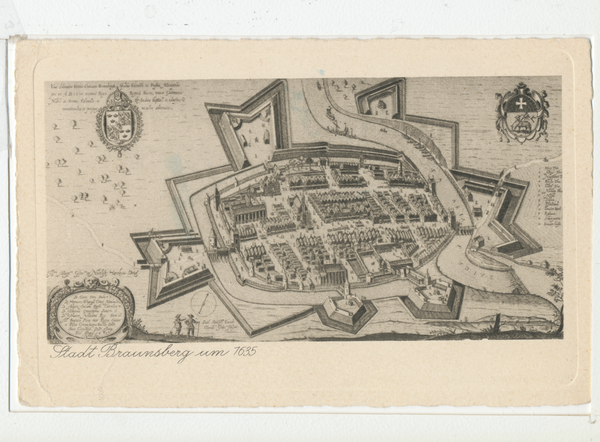 Braunsberg, Fortifikation der Stadt um 1635