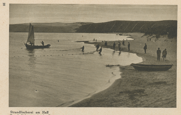 Kurische Nehrung, Strandfischerei am Haff