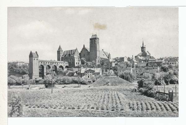 Marienwerder, Blick auf Schloss, Stadt