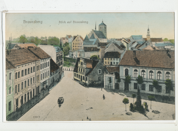Braunsberg, Blick über den Vorstädtischen Markt auf die Stadt