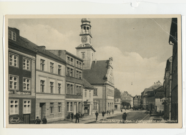 Braunsberg, Langgasse mit Rathaus