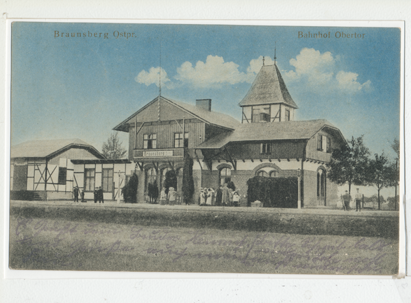 Braunsberg, Bahnhof Obertor der Haffuferbahn