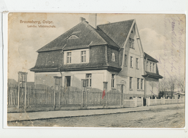 Braunsberg, Landwirtschaftliche Winterschule